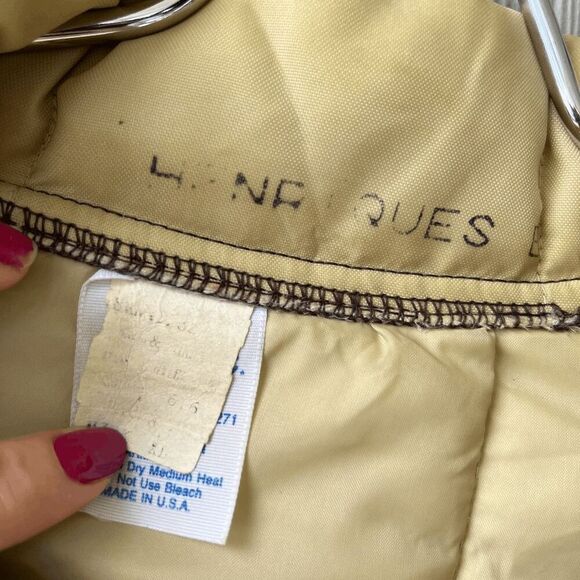 VTG H.T.C. Inc. Quilted Nylon Chore Coat Workwear Jacket Made USA XL - Picture 11 of 11